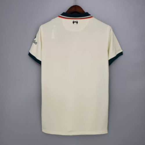 Camisa Liverpool Away 21/22 visão de costas.